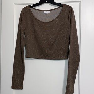 BP Long Sleeve Crop Top Size Medium